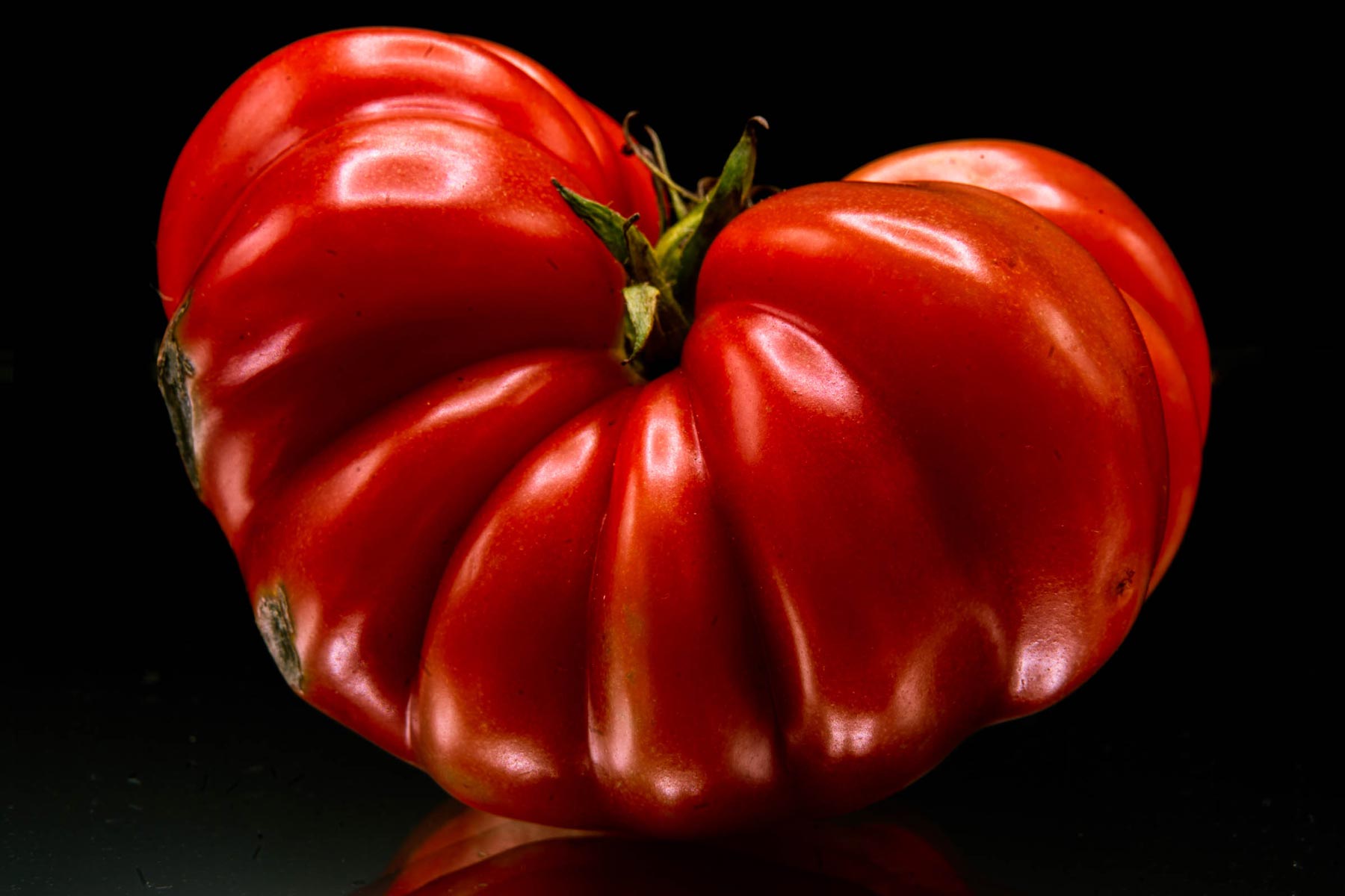 Red tomato from our garden