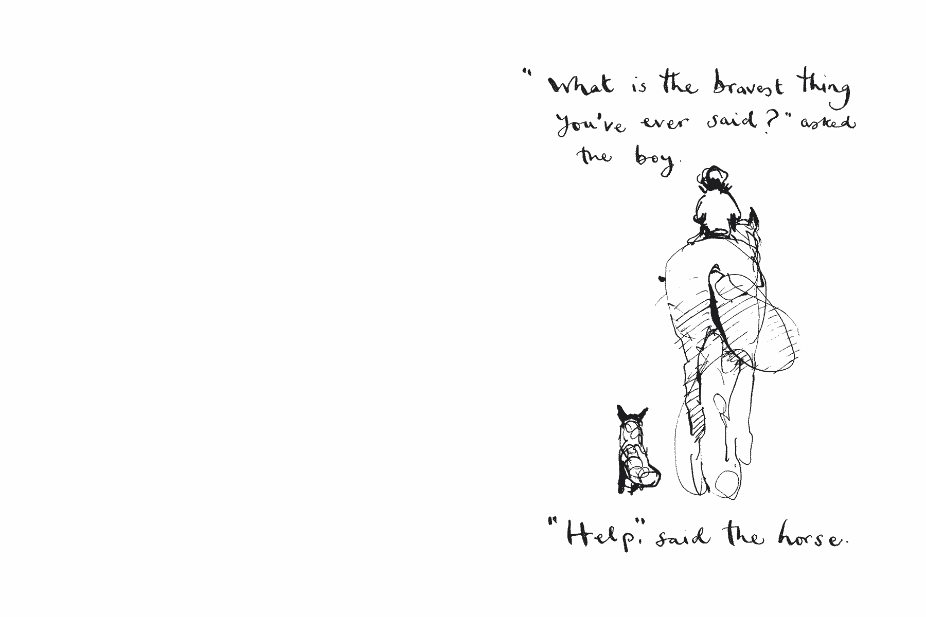 Page from Charlie Mackesy's The Boy, the Mole, the Fox and the Horse